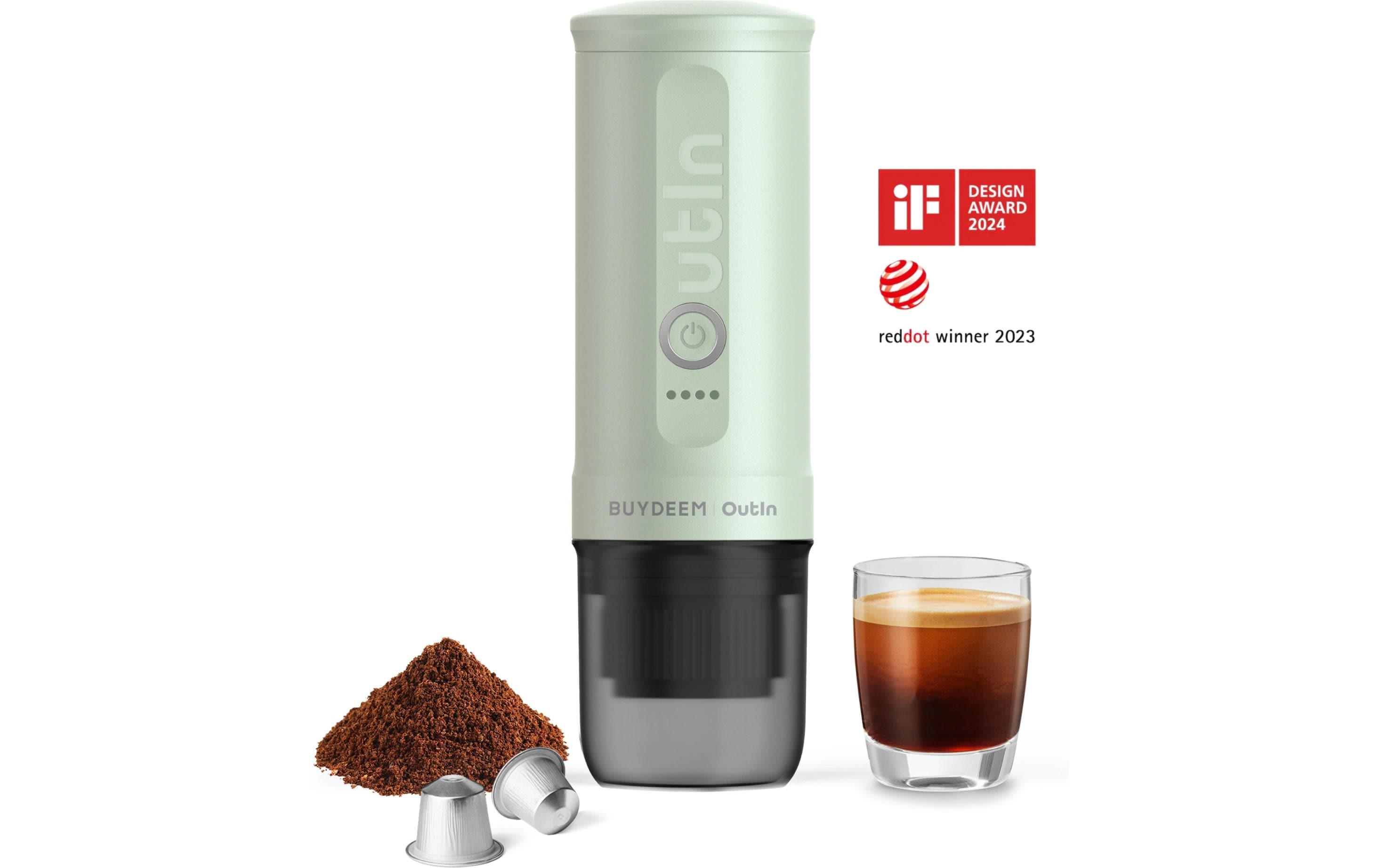 Reisekaffeemaschine Nano Kapseln, Grün<br>Tragbare Espressomaschine