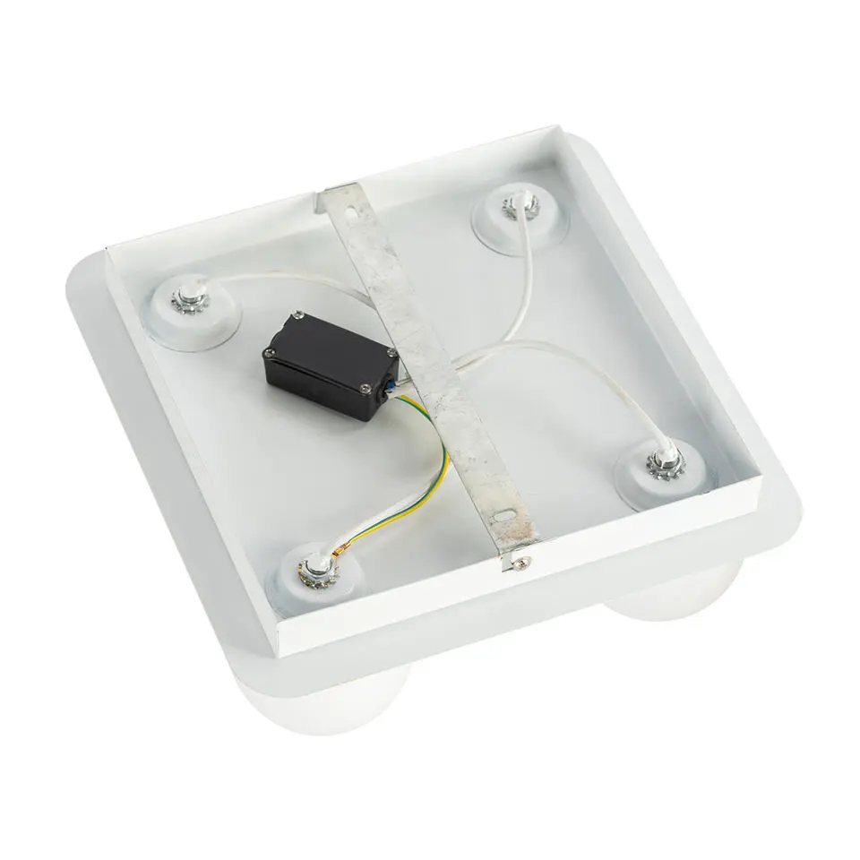Qazqa plafondlampen buiten cederic wit g9