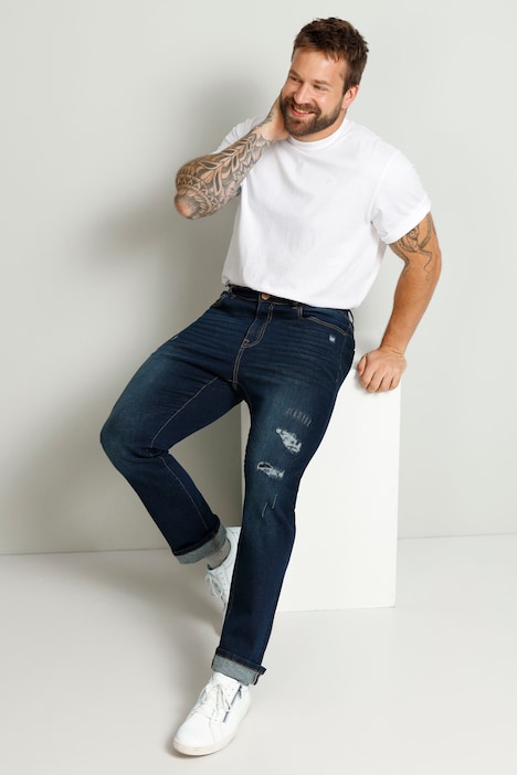 Boston Park Jeans, Bauchfit, destroyed, 5-Pocket, bis Gr. 35
