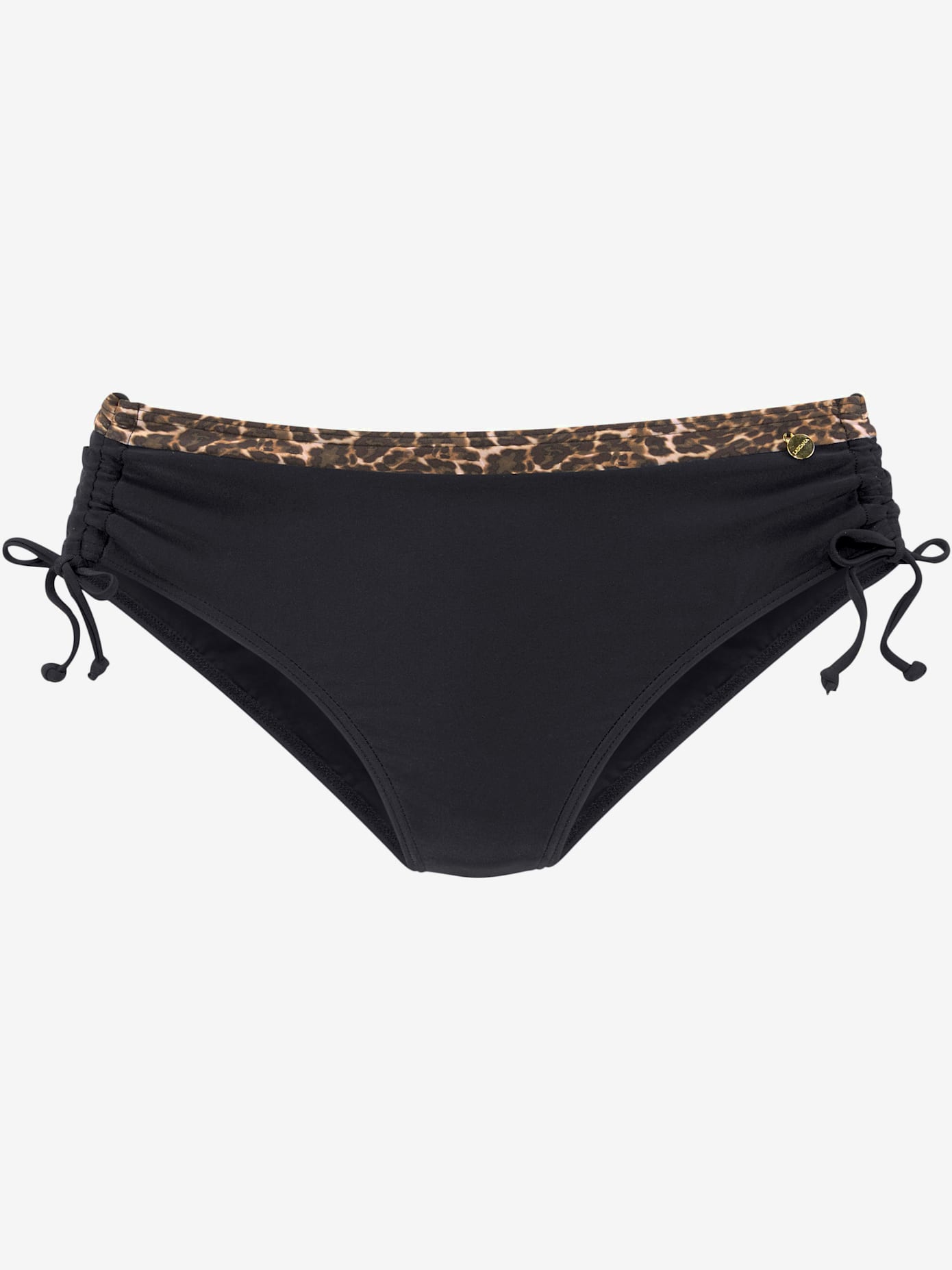 Bas de maillot de bain imprimé léopard tendance à la ceinture