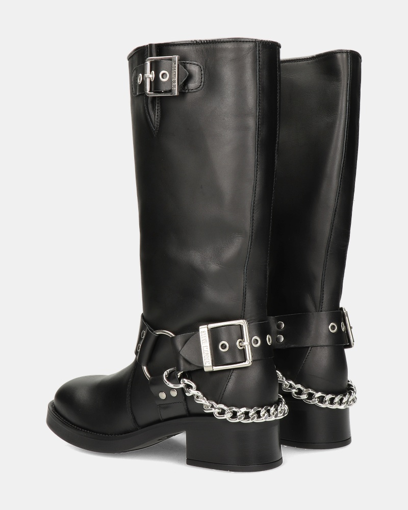 Steve Madden Beau-C Bikerboots  - zwart