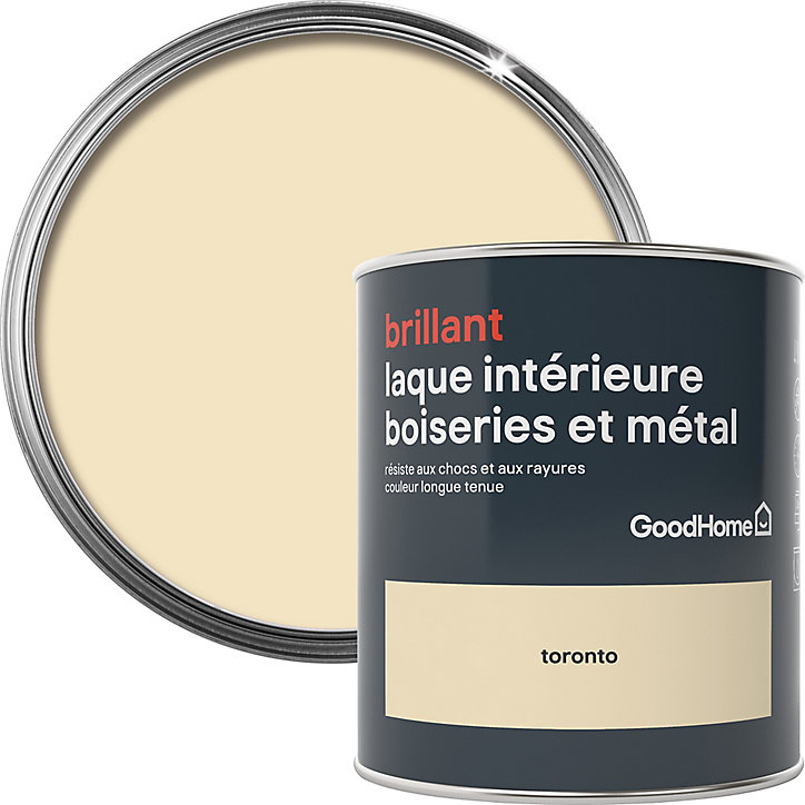 Laque boiseries et métal GoodHome Toronto Brillant 0,75L