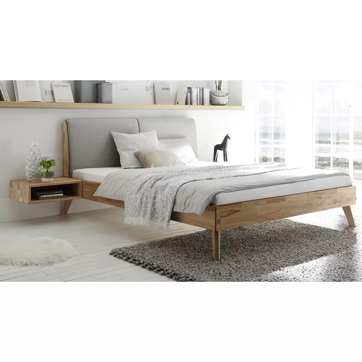 Hasena Bett 180x200 Simone 180 x 200 braun,grau