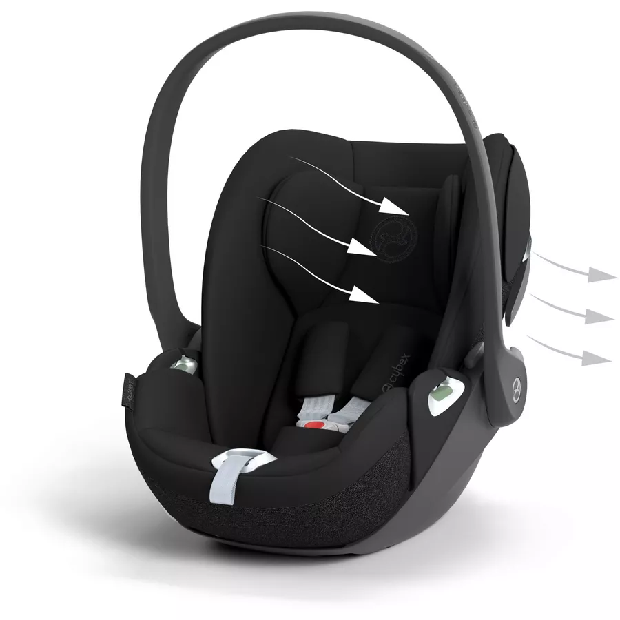 cybex PLATINUM Babyschale Cloud T I-Size Sepia Black mit Basisstation Base T