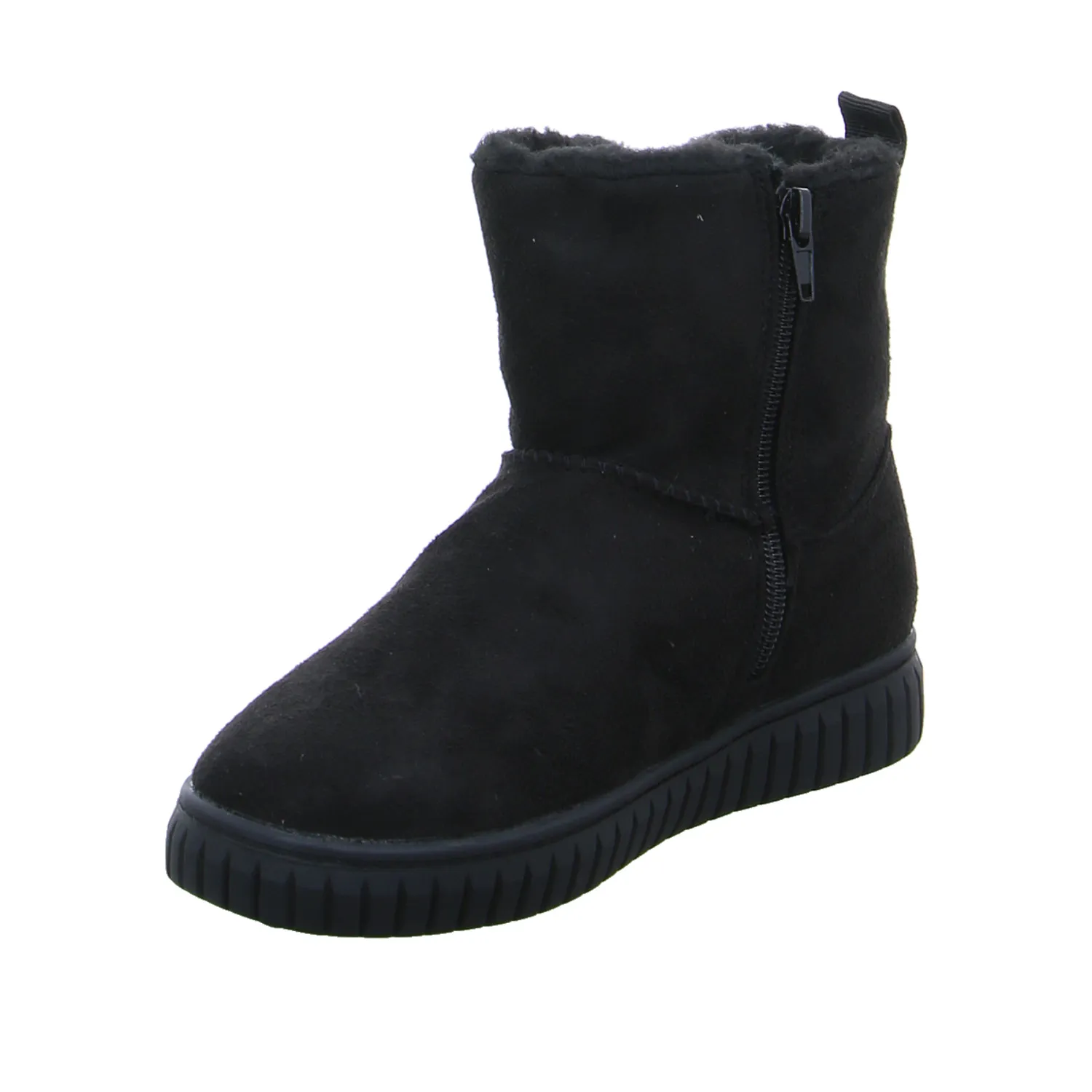 S.OLIVER Mädchen-Winter-Bottine Schwarz Lederimitat  Bootie