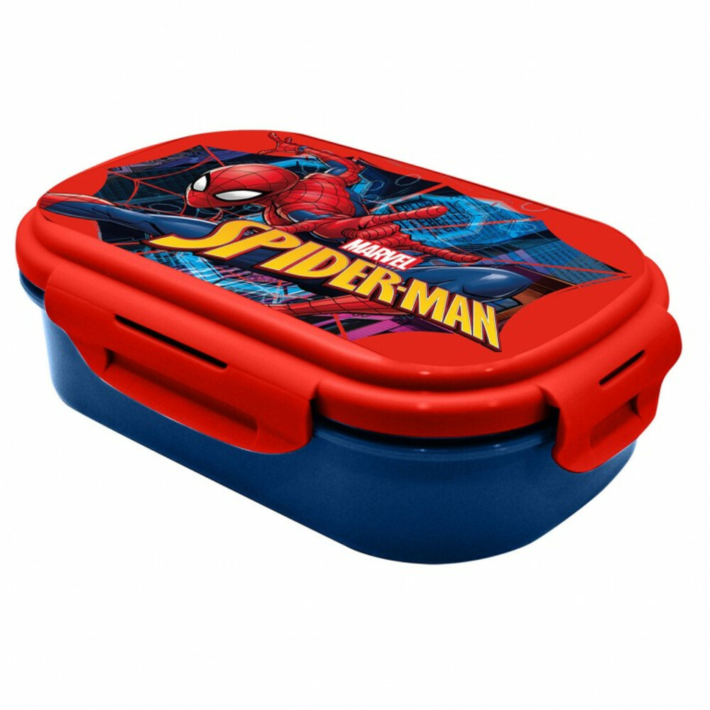 Marvel Broodtrommel Spiderman Rood Blauw