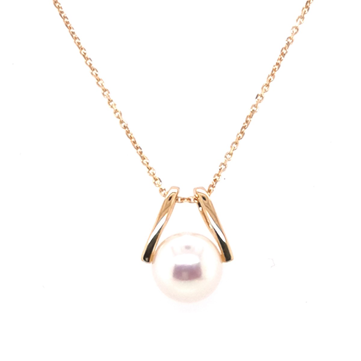 Collier Brillaxis or perle de culture eau douce8.5/9 mm