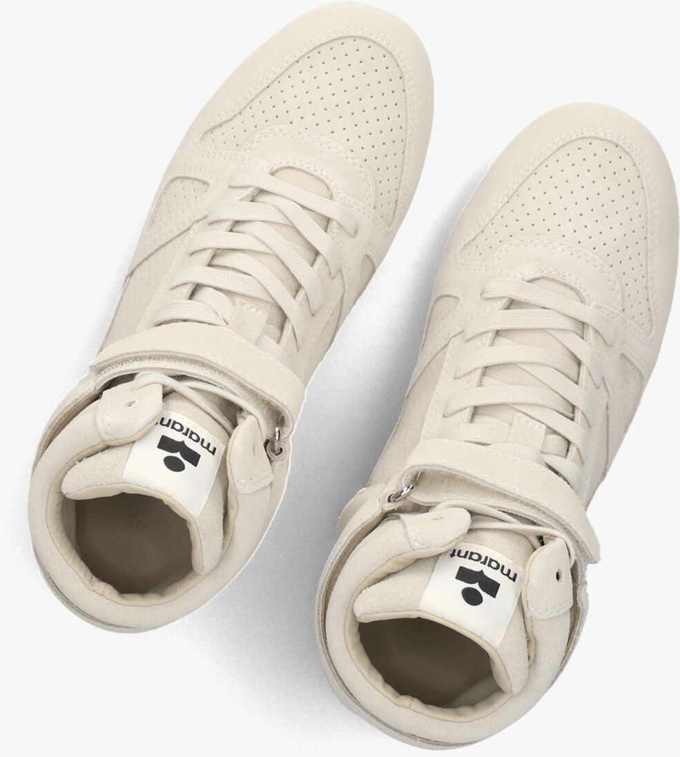 ecru isabel marant sneakers senny high-gb