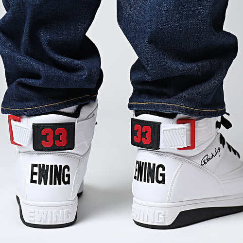 Baskets Montantes Ewing 33 Hi 1BM01117 White Black Chinese Red