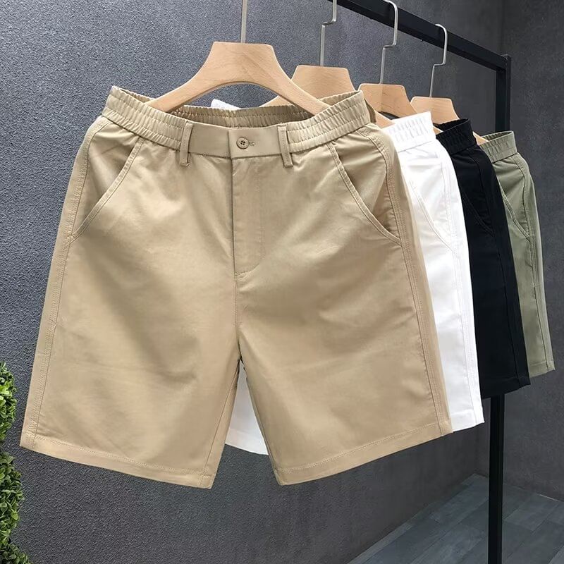 Cowpow - Effen shorts met elastische taille