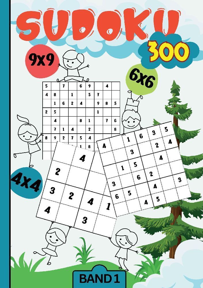 SudKids- 300 Sudoku für Kinder ab 6-8 Jahren