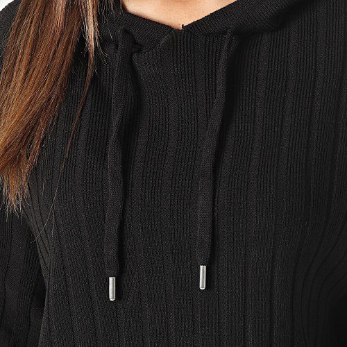 Robe Pull Capuche Tessa Carey Noir