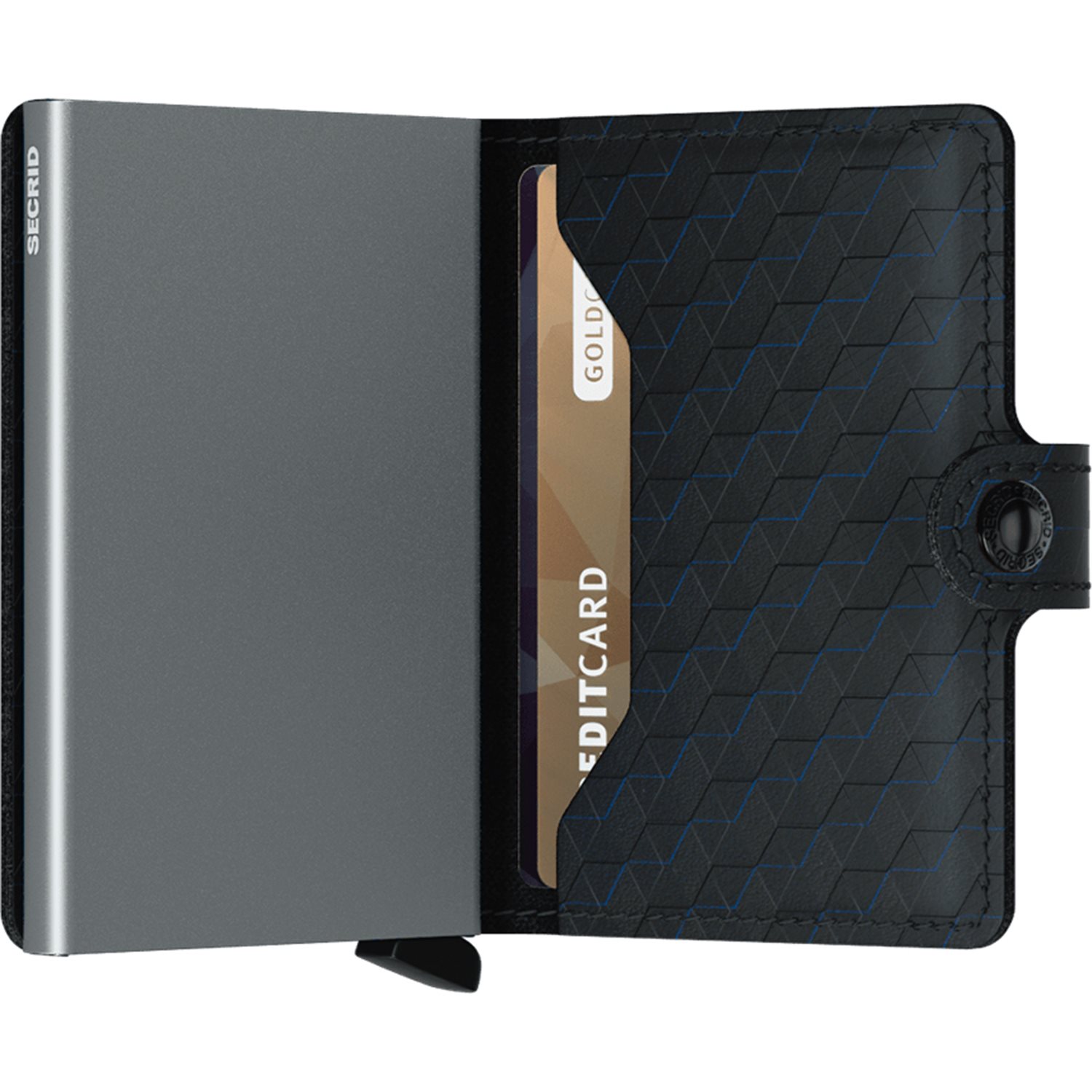 Secrid Miniwallet Portemonnee Optical black & titanium