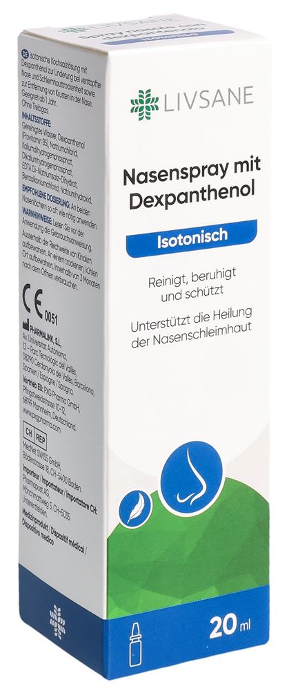 LIVSANE Nasenspray mit Dexpanthenol Spr 20 ml<br>20 ml, Spray, Nasenspray, Lösung, mit Dexpanthenol