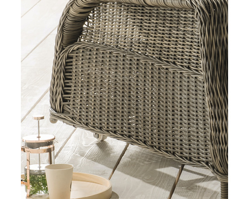 Destiny Casa tuinligstoel, polyrattan grijs