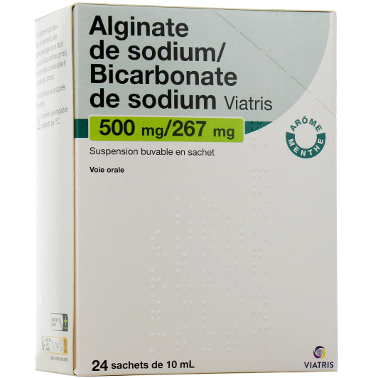Alginate de sodium / Bicarbonate de Sodium - Reflux gastro-œsophagien