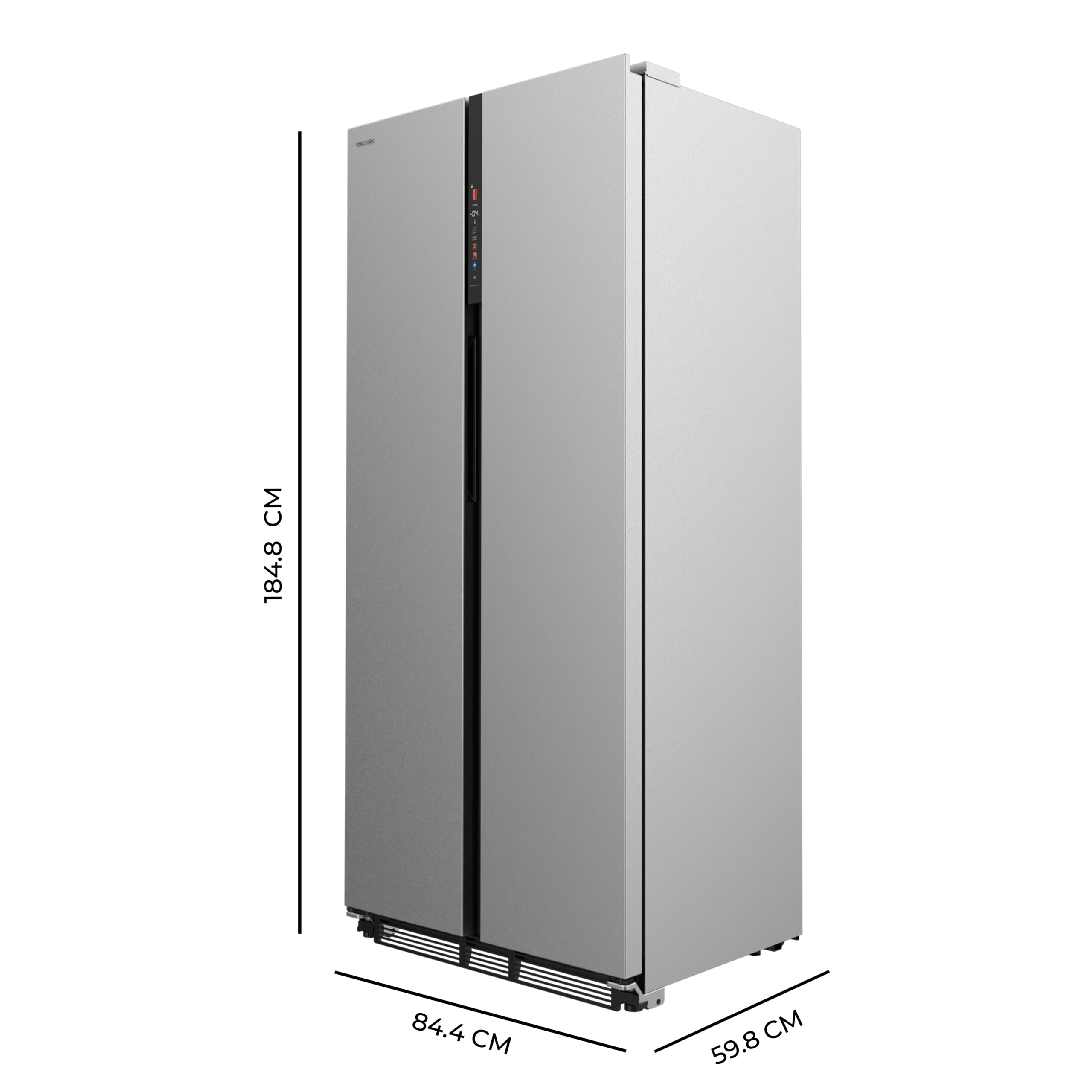 Cecotec Réfrigérateur américain Bolero CoolMarket SBS 436 SBI Inox E. Réfrigérateur américain inox, 436L, Total No Frost, Inverter Plus, MultiAirFlow,
