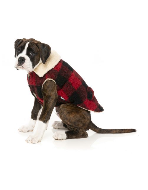 Fuzzyard The Lumberjack Rood&Zwart - Hondenkleding