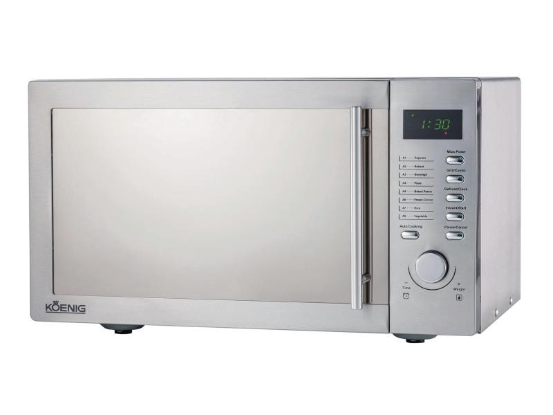 Koenig Mikrowelle mit Grill B01104 Silber 800 W Mikrowelle