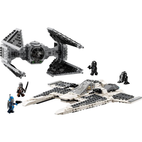 Chasseur Fang Mandalorien contre Tie Interceptor Lego Star Wars 75348