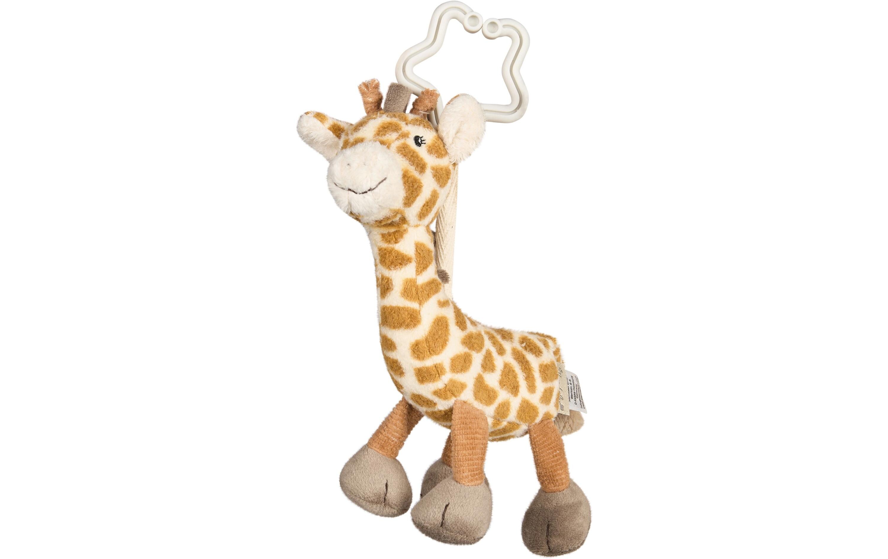 Kinderwagenspielzeug Giraffe KayaSpielzeuganhänger aus weichem Stoff