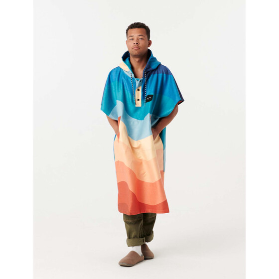 Slowtide Shores Perf Qd Multi Poncho
