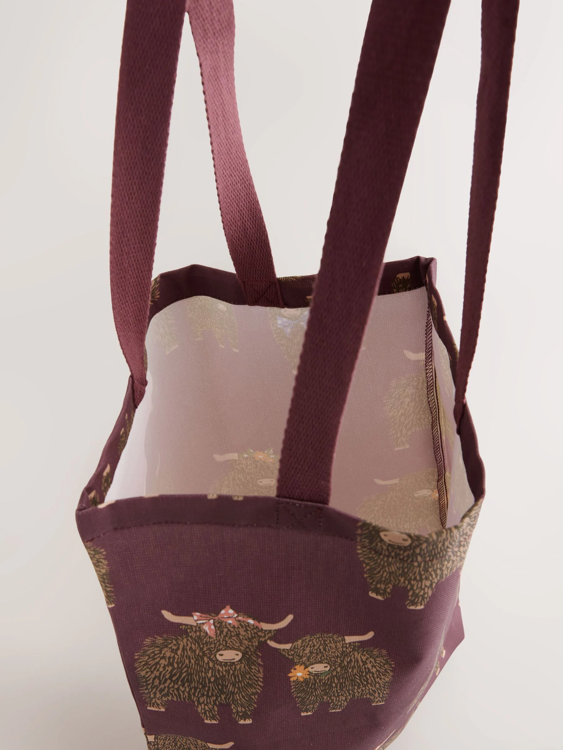 Burgundy Red Hamish - Initial Shopper 100% Cotton Bag