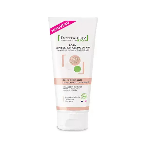 Shampoo em gel calmante Dermaclay para couro cabeludo sensível 200ml
