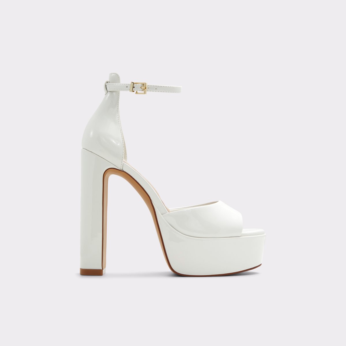 Nissa White-Bone Women Platform sandals