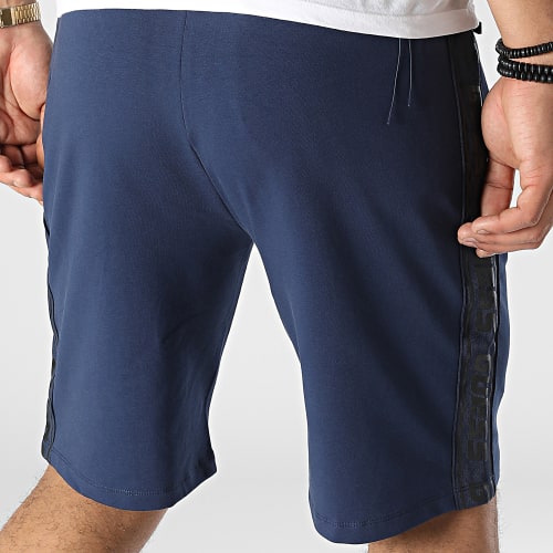 Short Jogging A Bandes Z2YD02-K6ZS1 Bleu Marine