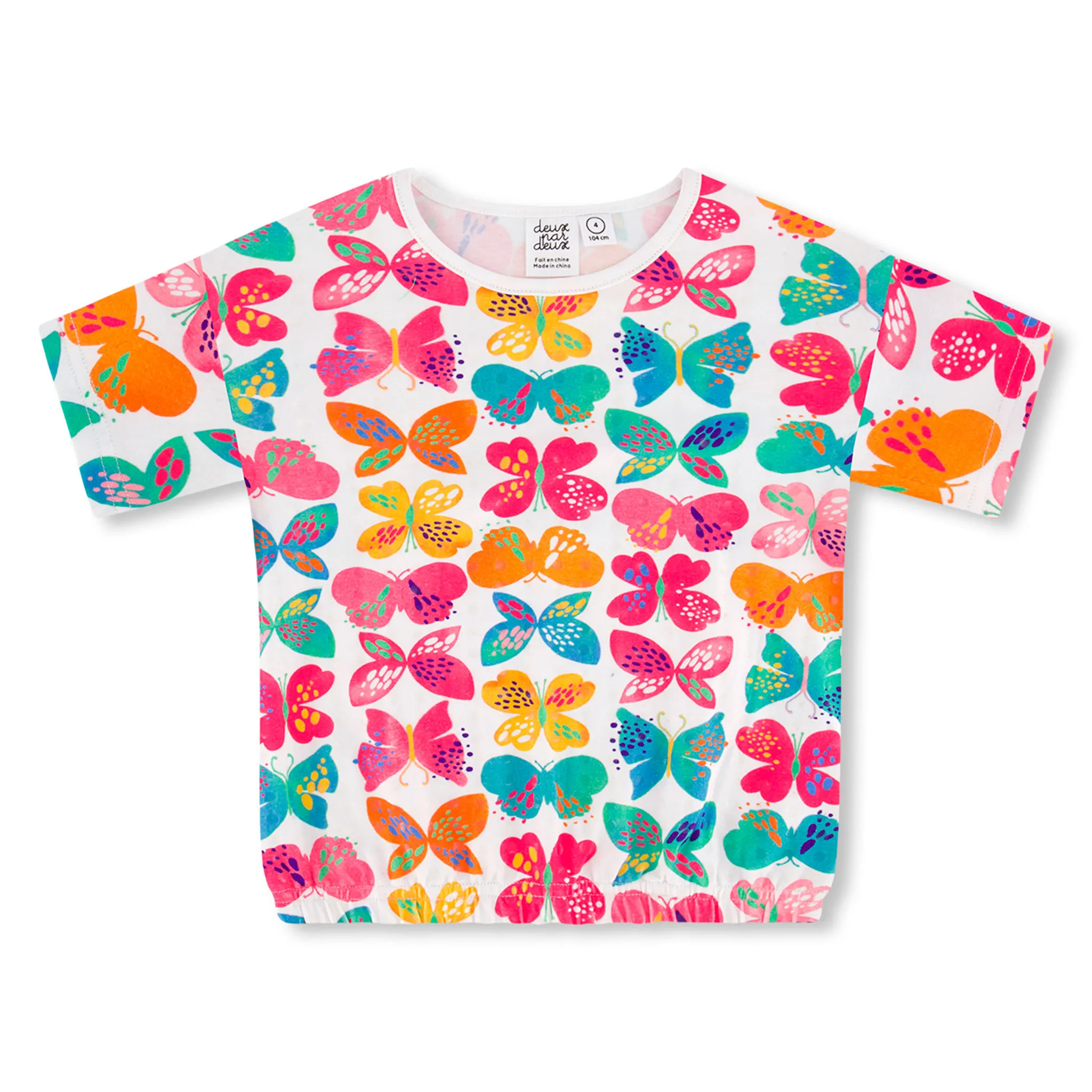 Deux par Deux T-shirt Imprimé Papillon 3-6ans