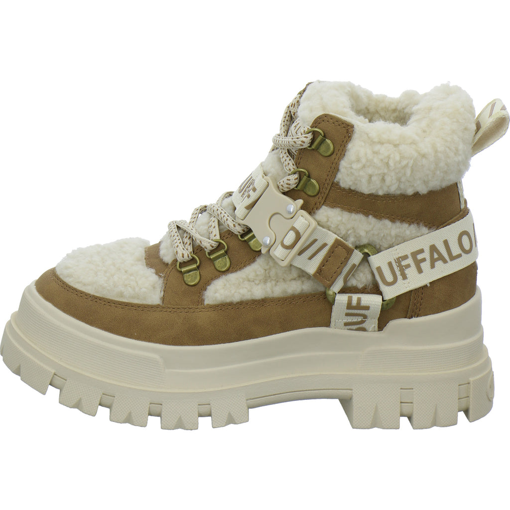 Buffalo Winterstiefel Damen Aspha Com Mid Warm Beige-kombi