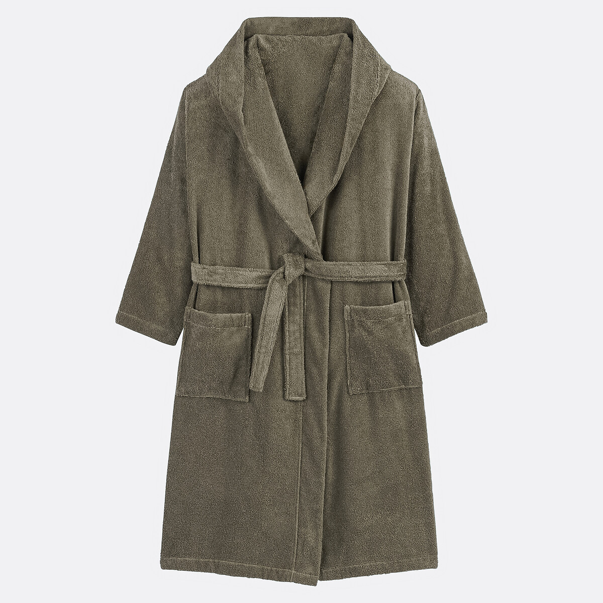 LA REDOUTE INTERIEURS<br>Roupão com capuz, em algodão penteado 400g/m2, Kheops