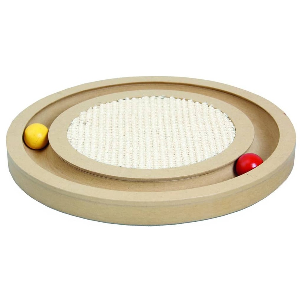 Jouet griffoir pour chats infinity 29x29x2,5 cm naturel