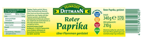 Feinkost Dittmann rote geröstete Paprika