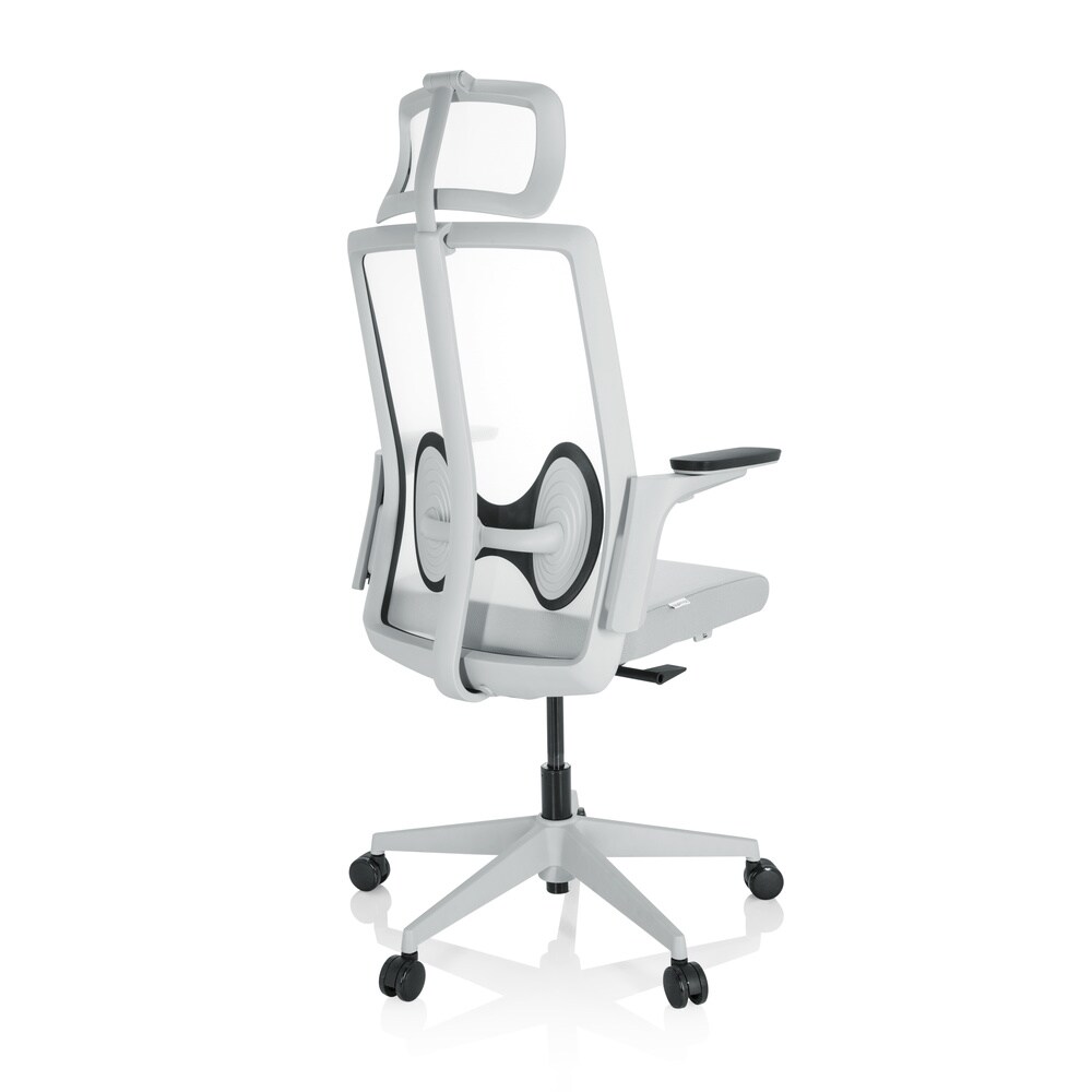 Profi Bürostuhl ARCEO W Stoff/Netzstoff mit Armlehnen (höhenverstellbar) hjh OFFICE