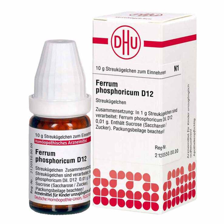 DHU Ferrum phosphoricum D 12 Globuli, 10 g