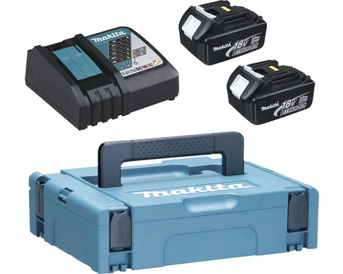 Starterset Makita 18 V, 2x 3,0 Ah Li accu's + lader