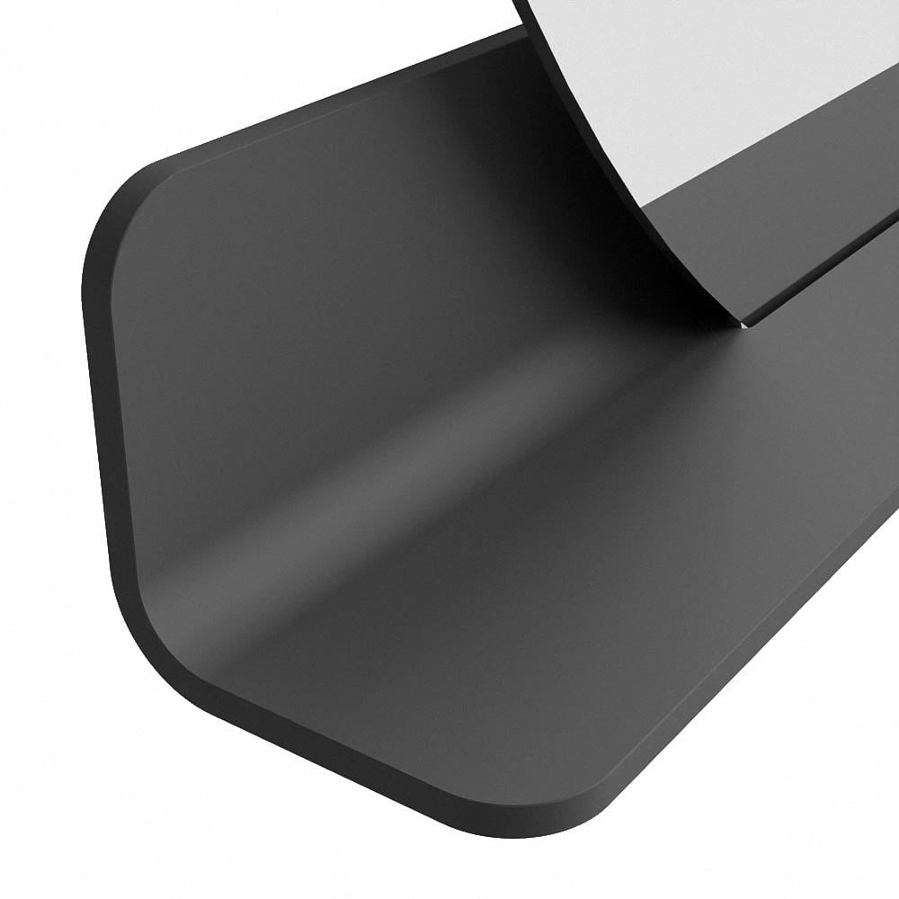 Mondiaz Spot spiegel rond Ø120cm met planchet dark grey