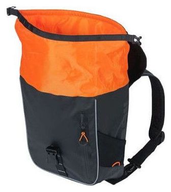 BASIL Sac À Dos Vélo Miles Tarpaulin 17 Litres 31 X 17 X 44 Cm - Noir/Orange