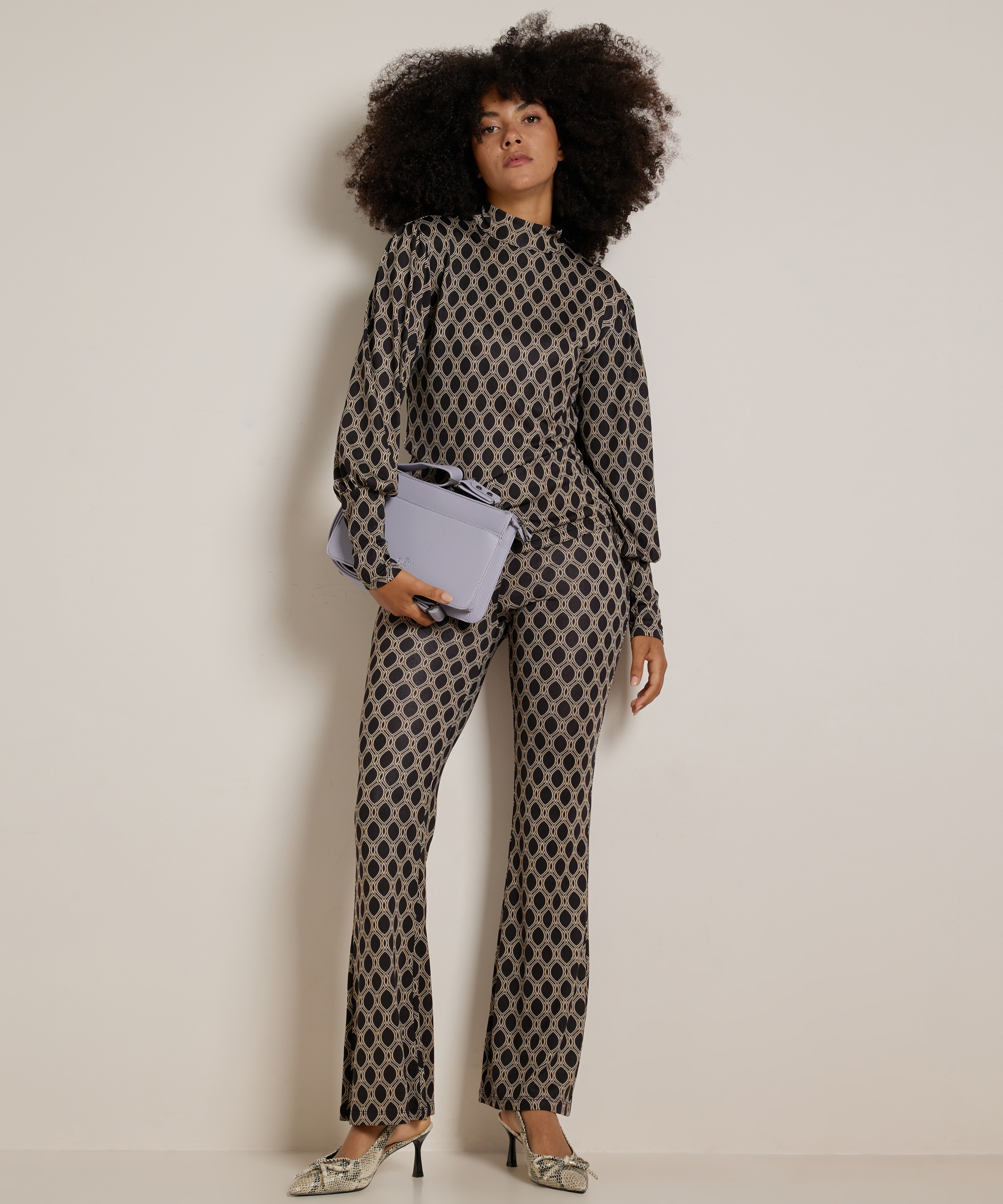 turtleneck top all-over print