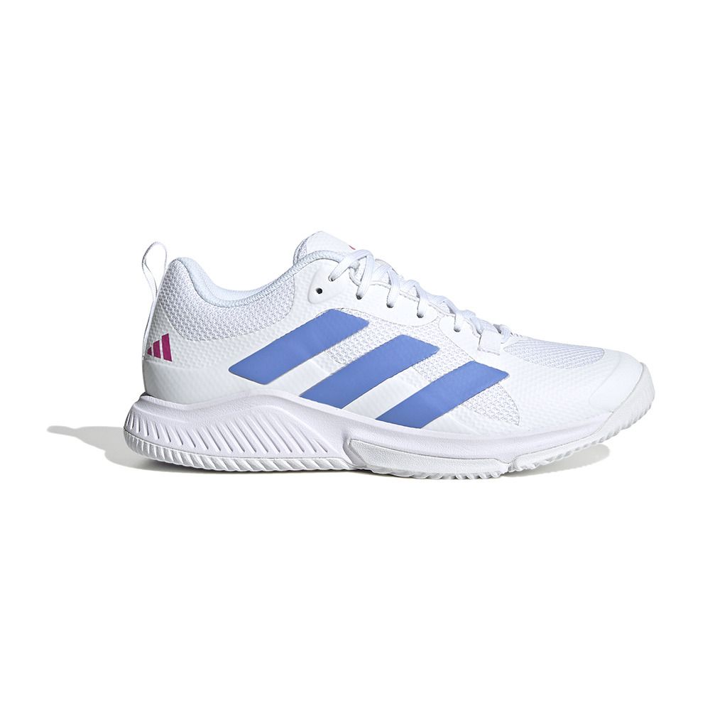 Adidas Performance COURT TEAM BOUNCE 2.0 - Chaussures handball Femme white/blue fusion/lucid fuchsi