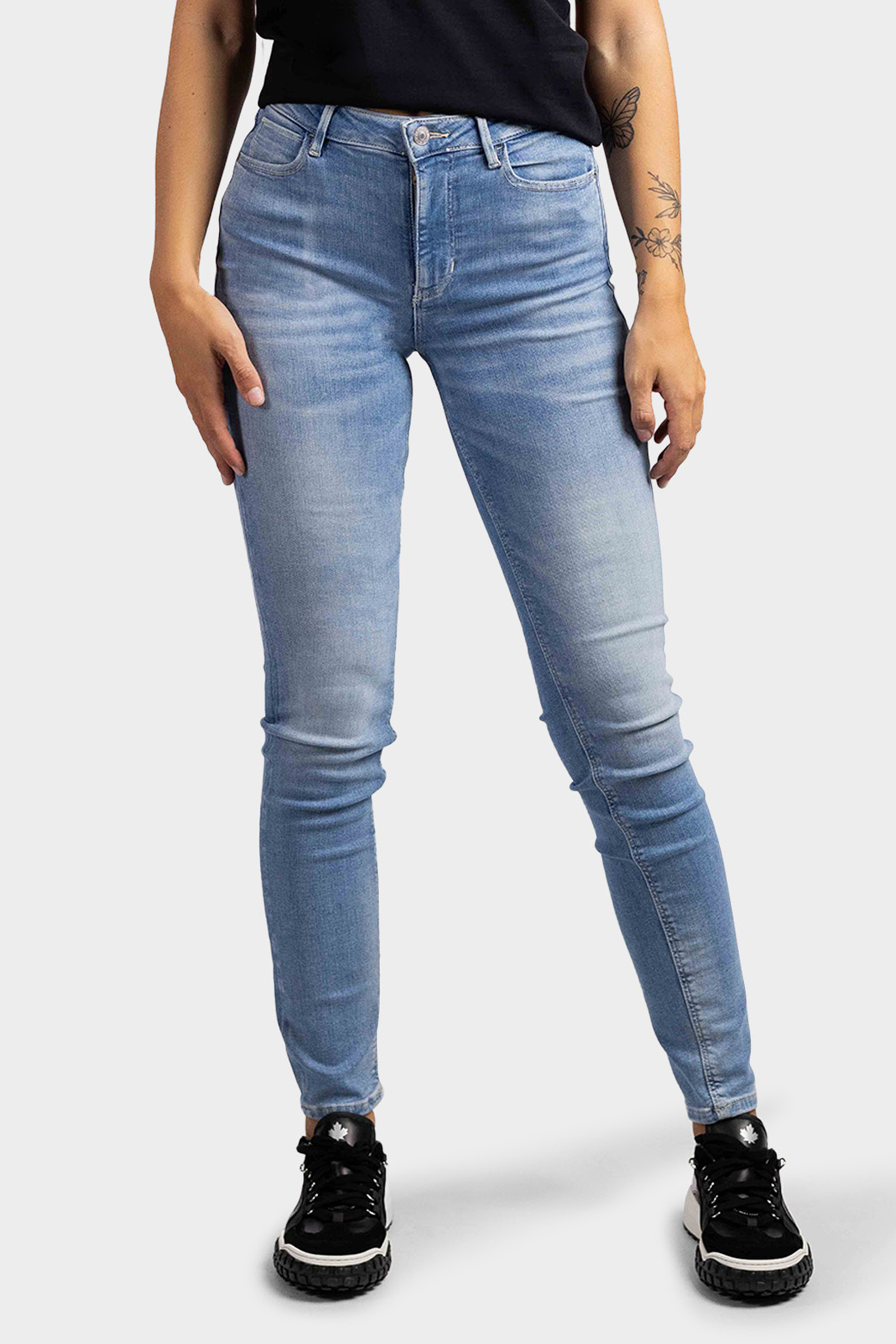 Guess 1981 Skinny Jeans Dames Lichtblauw