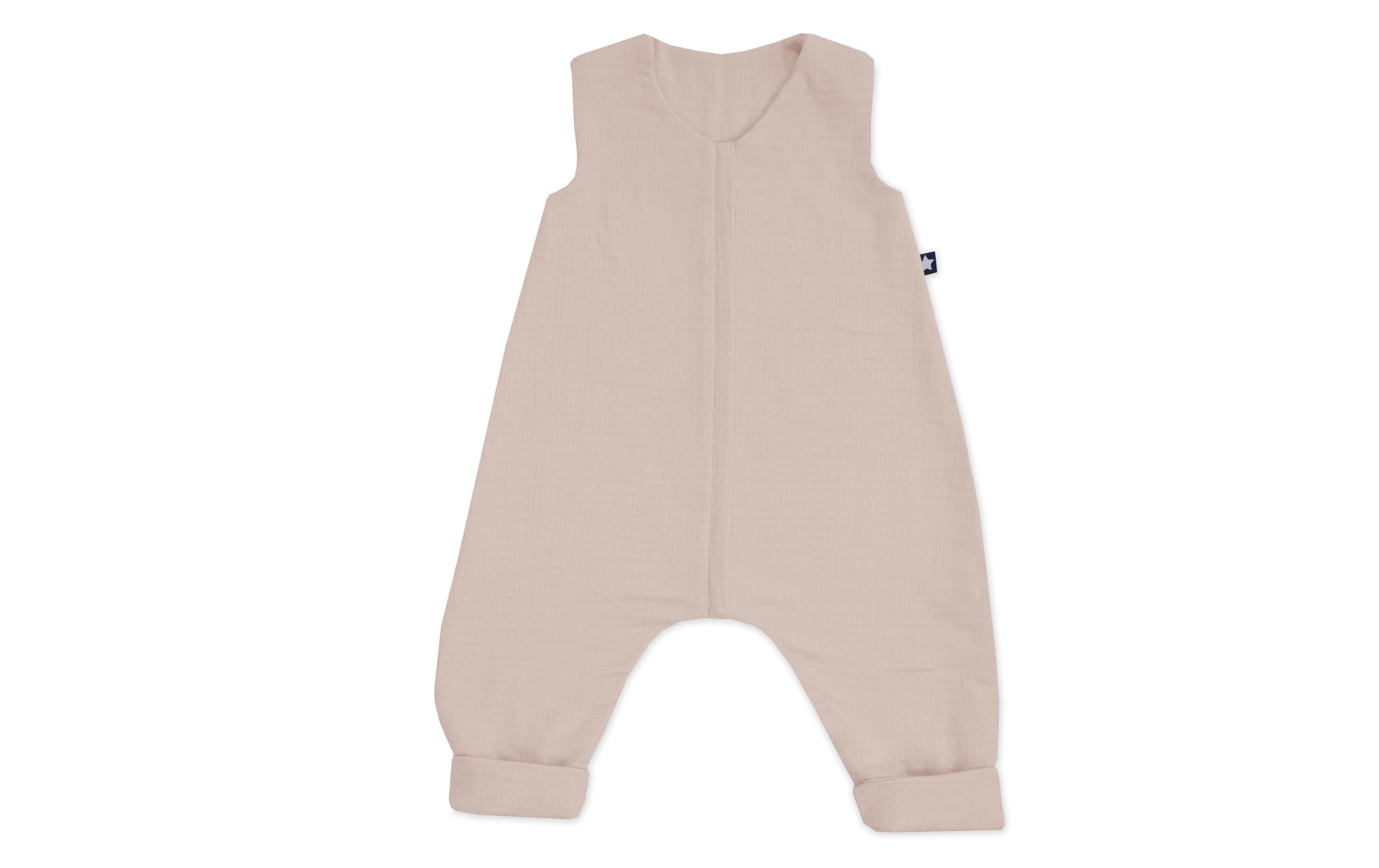 Baby-Sommerschlafsack Jumper Musselin Sand 104 cmSchlafoverall Jumper mit Reissverschluss