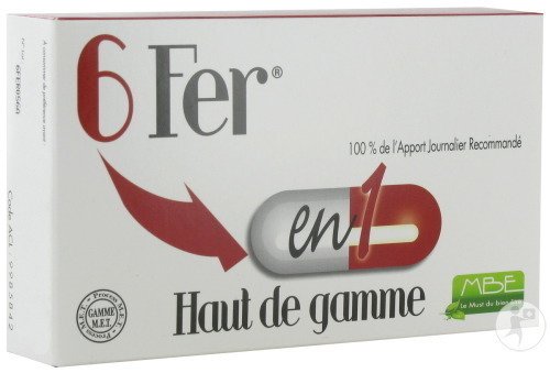 6 Fer En 1 Haut De Gamme 60 Gélules