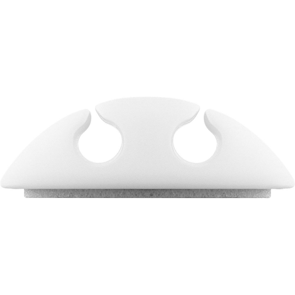 (5er Set) selbstklebende Kabelhalter / Clips / Klemmen - Weiss