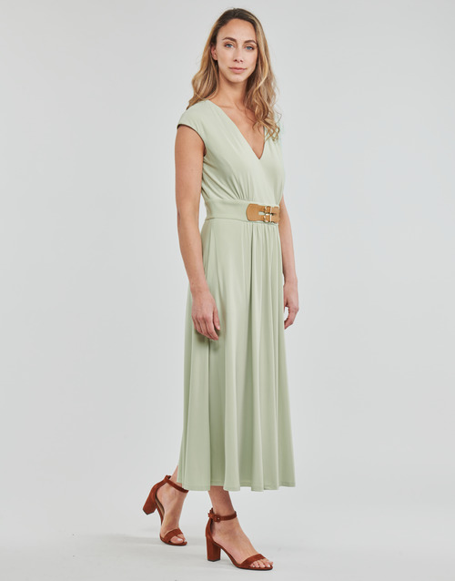 Lauren Ralph Lauren - VATRIZIA-SHORT SLEEVE-DAY DRESS Verde