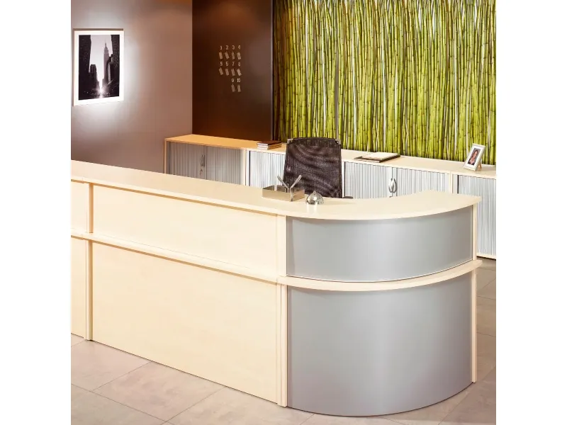 Reception Vega Overdel Hjørne 1300x1300 mm Birk