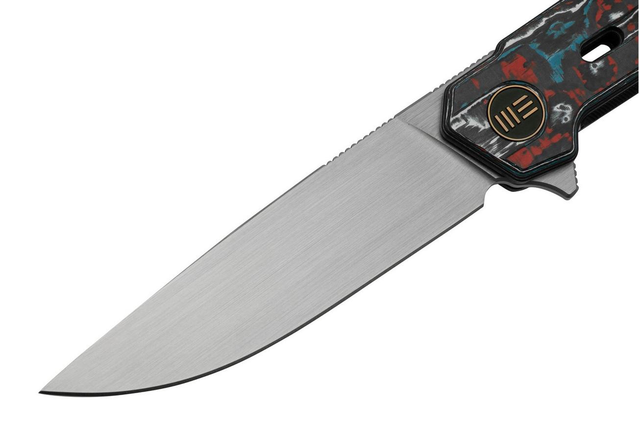 WE Knife Navo Nebula FatCarbon Carbon Fiber, Satin CPM 20CV WE22026-4 zakmes, Ostap Hel design