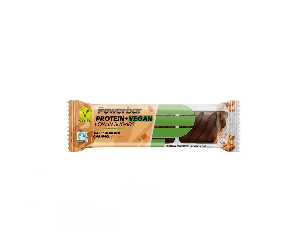 PowerBar Protein+ Vegan Sportrepen Amandel/Salty Caramel 12 Stuks